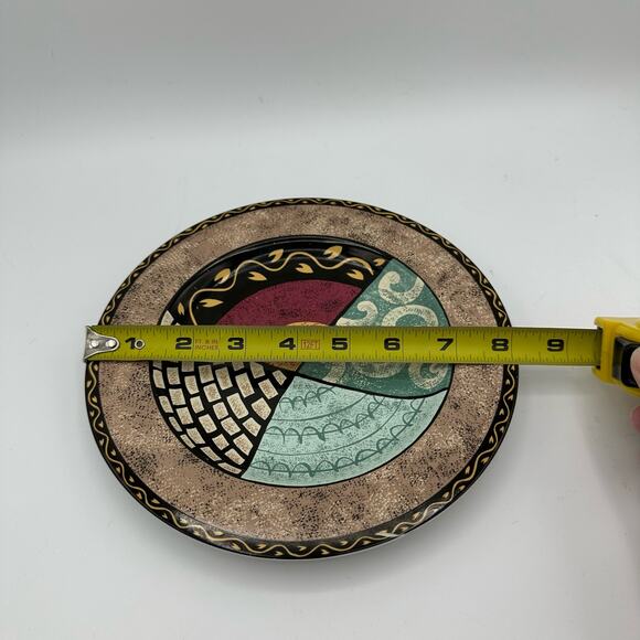 Vtg Salad Plates by Sakura in Kyoto Pattern Sue Zipkin 1997 Memphis Post Modern - Picture 4 of 8